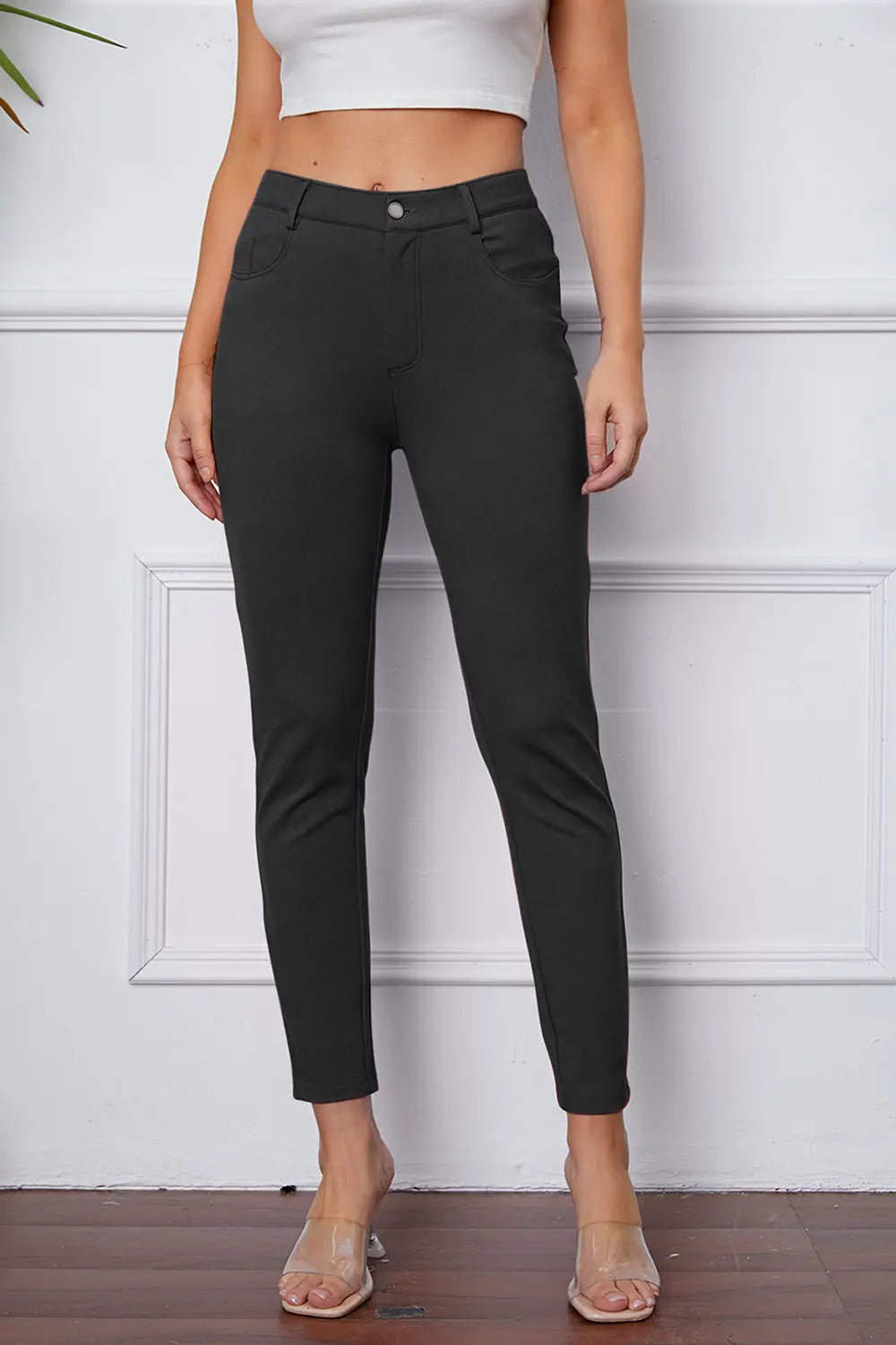 Basic Bae Stretchy Stitch Pants  Style Ratio