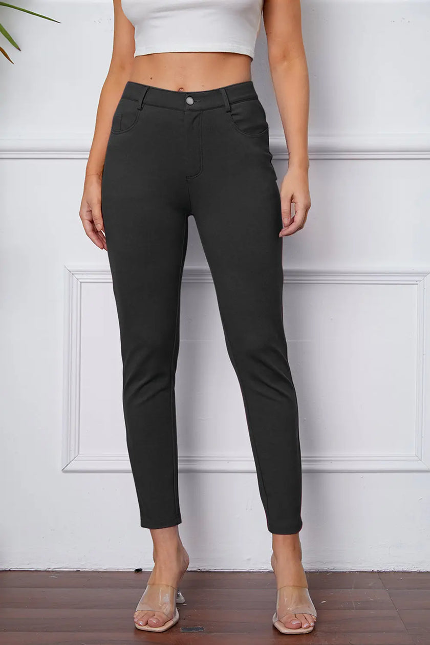 Basic Bae Stretchy Stitch Pants  Style Ratio