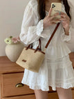 Straw Woven Crossbody Bag  Style Ratio