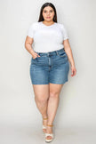 Judy Blue Full Size High Waist Slim Denim Shorts  Style Ratio