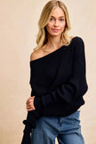 BiBi Waffle Knit Off Shoulder Top  Style Ratio