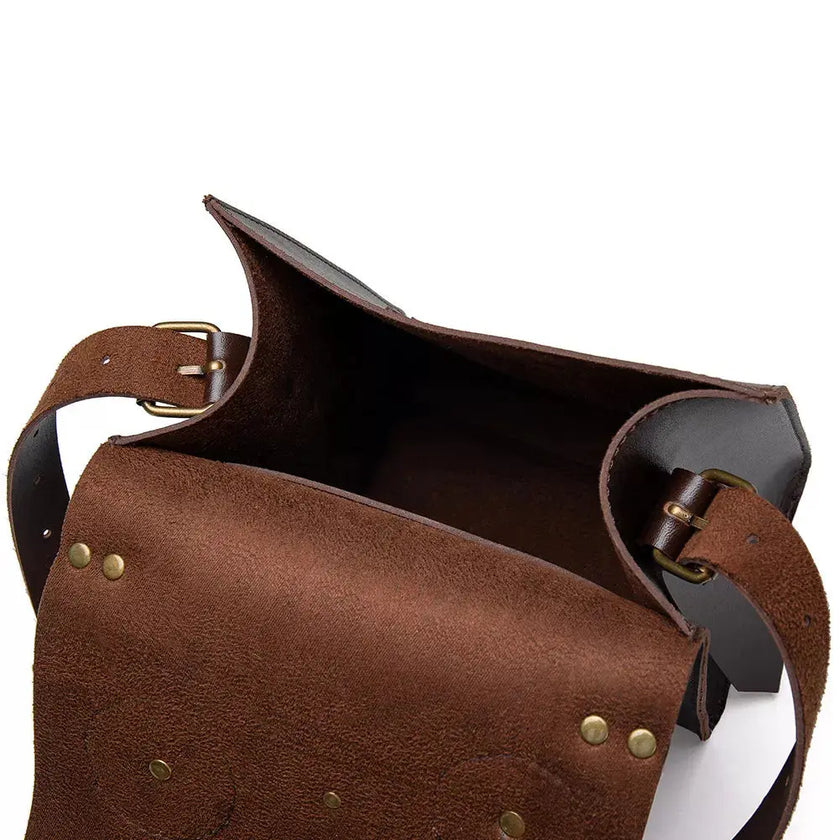 Steampunk Gear Decorated Crossbody Bag  Style Ratio