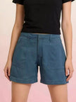 Pocketed Denim Shorts  Style Ratio