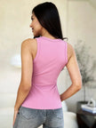 Basic Bae Full Size Round Neck Slim Tank  Style Ratio