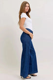 Judy Blue High-Waisted Retro Wide Jeans with Patch Pkts & Twisted Seams  Style Ratio