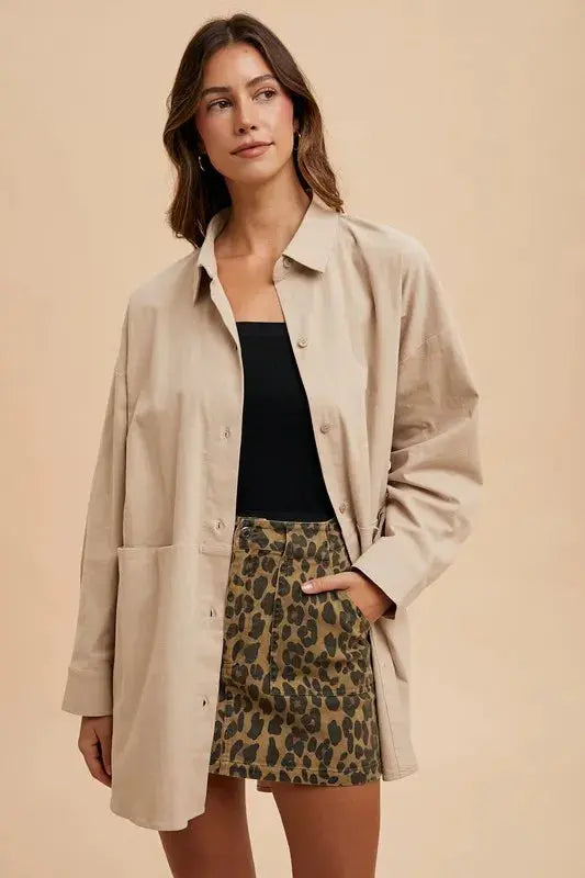 Annie Wear Leopard Denim Mini Skirt  Style Ratio