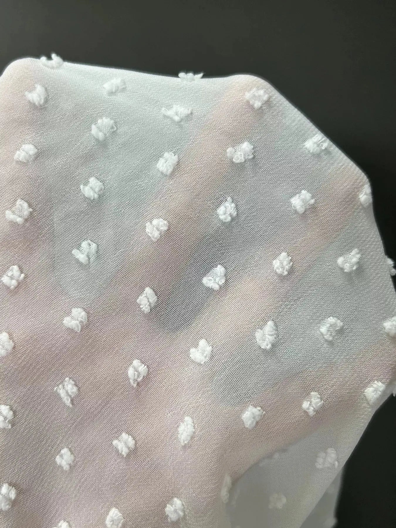 Lace Trimmed Swiss Dot Shirt  Style Ratio