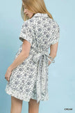 Umgee Border Print Belted Shirt Dress  Style Ratio
