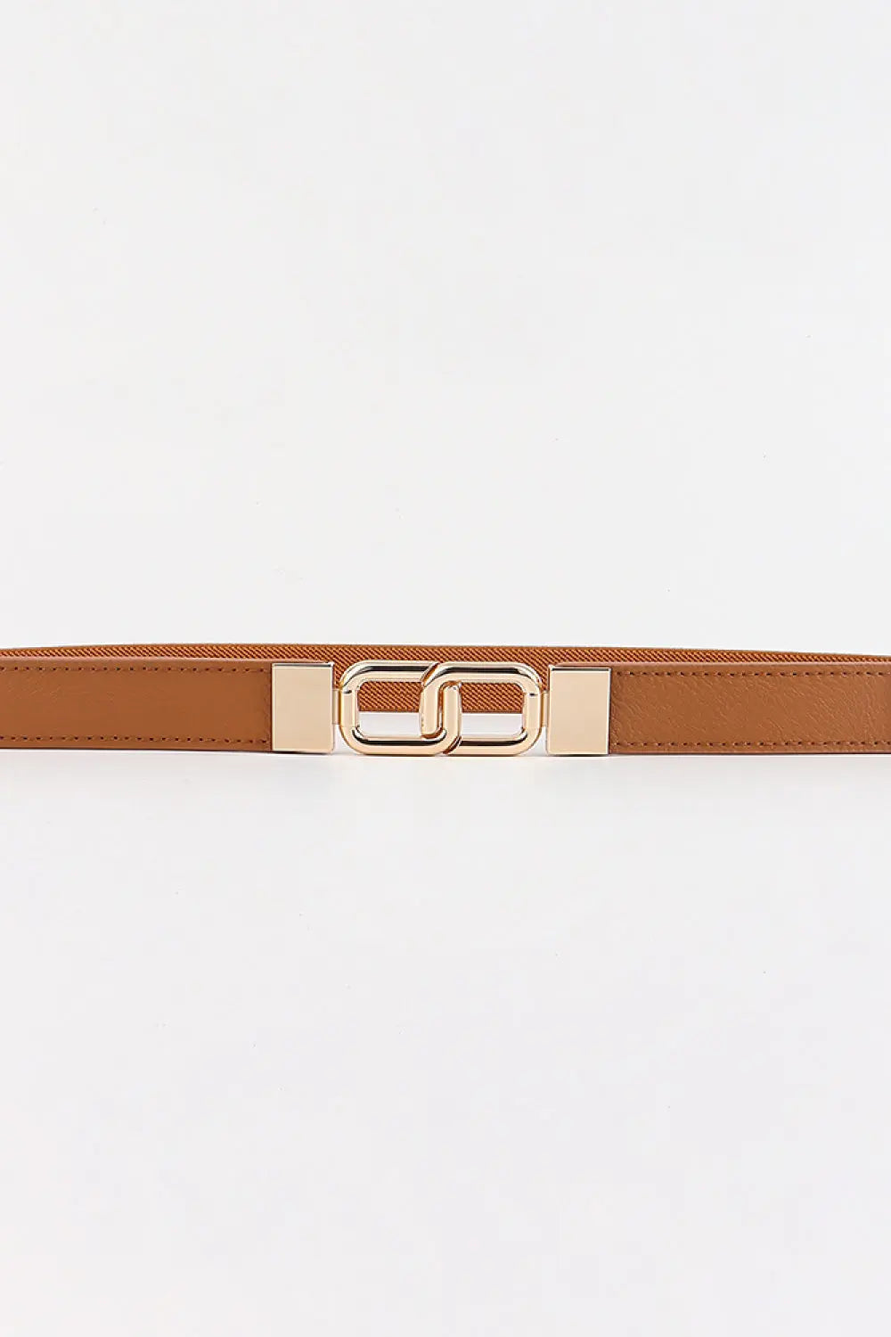Geometric Double Buckle Elastic Belt  Style Ratio