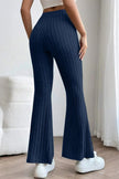 Basic Bae Full Size Ribbed High Waist Flare Pants  Style Ratio