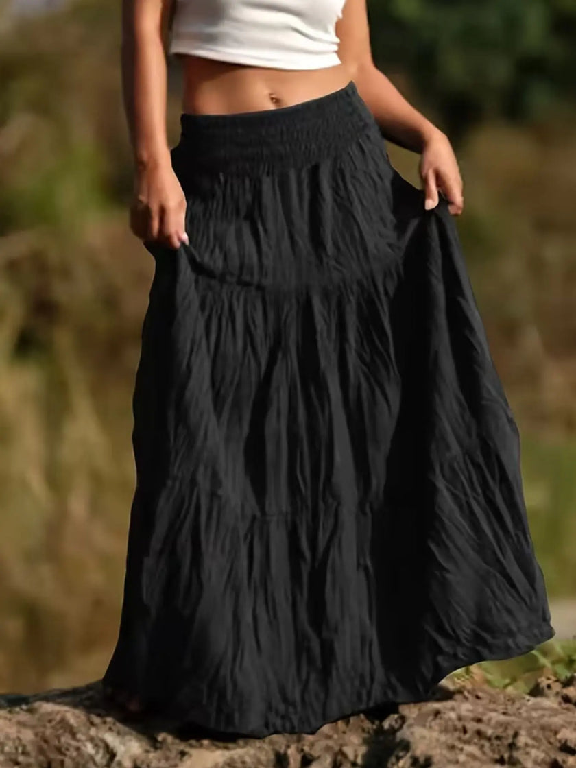 Tiered Maxi Skirt  Style Ratio