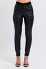 Judy Blue Plus Size HW Faux Leather Skinny Pants  Style Ratio