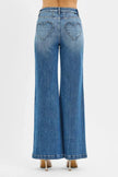 RISEN High Rise Wide Leg Jenas with Front Yoke and Heart Back Pocket  Style Ratio