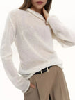 Mock Neck Long Sleeve Sweater  Style Ratio