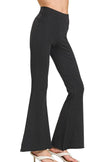 Zenana Raw Edge Hem Flare Yoga Pants  Style Ratio