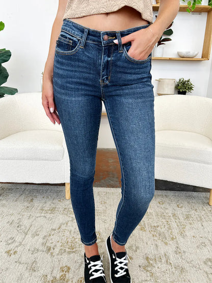 Judy Blue Classic Handsand Skinny Jeans Trendsi