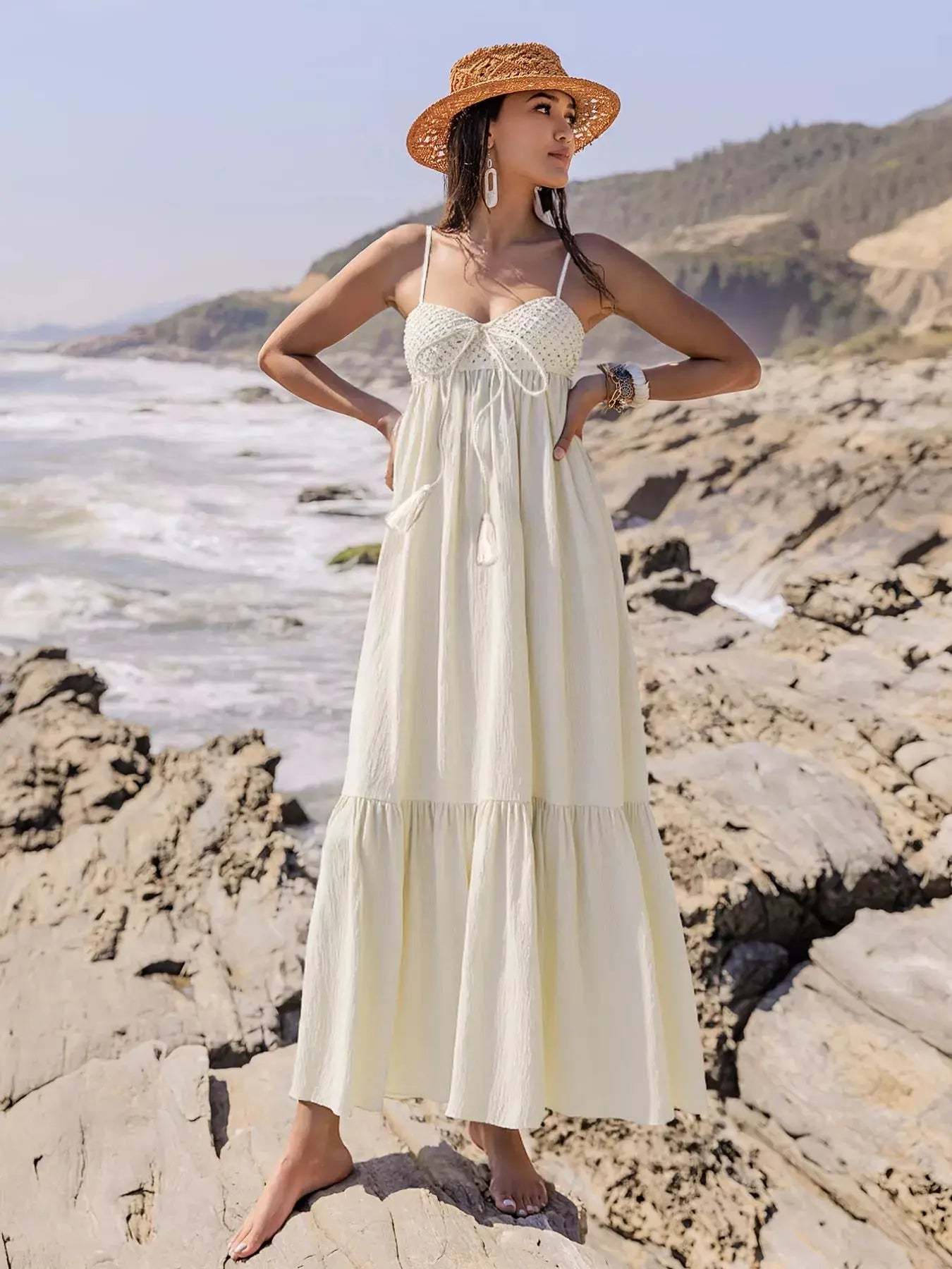 Sweetheart Neck Spaghetti Strap Dress  Style Ratio