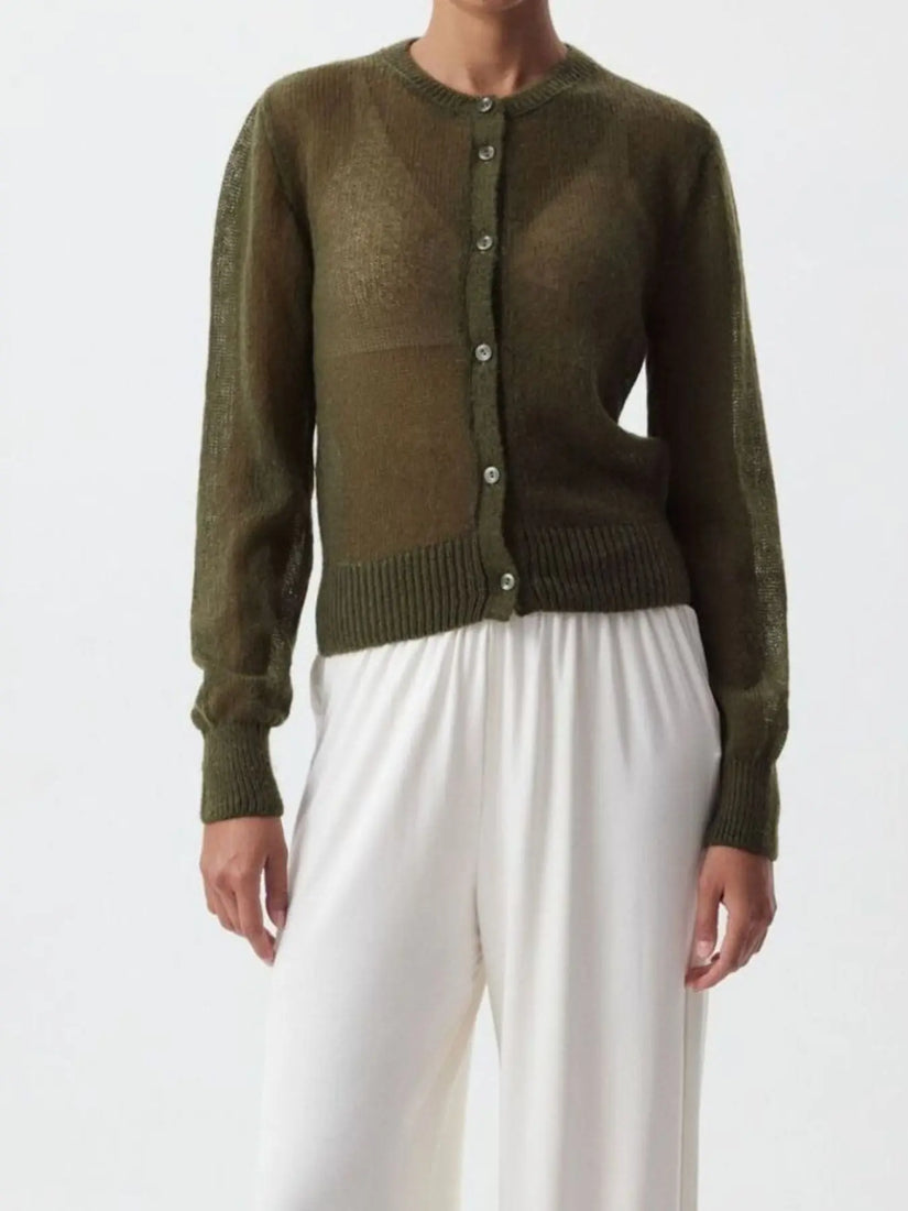 Button Up Long Sleeve Cardigan  Style Ratio