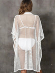 Sheer Mesh Button Up Cover Up  Style Ratio