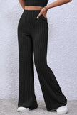 Basic Bae Full Size Ribbed High Waist Flare Pants  Style Ratio