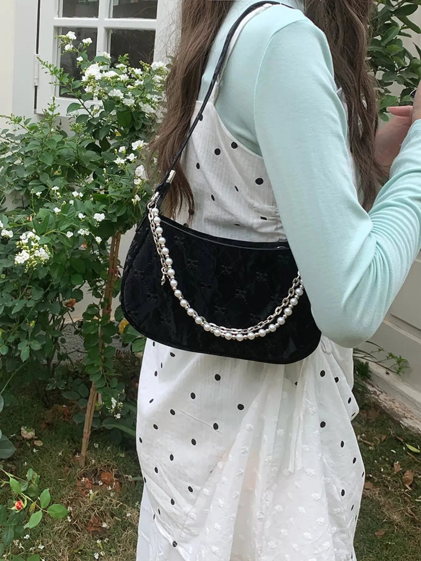 Pearl Chain Shoulder Bag  Style Ratio