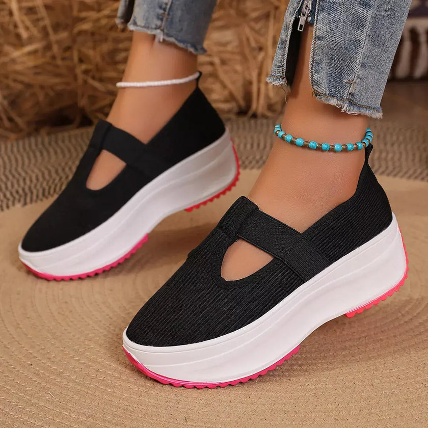 Round Toe Platform Slip-Ons  Style Ratio
