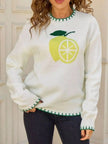 Lemon Round Neck Sweater  Style Ratio