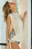 BiBi Tied Open Side Detailed Knit Tank Top  Style Ratio