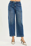 RISEN Slouchy Cropped Baggy Jeans with Front Patch Pocket  Style Ratio