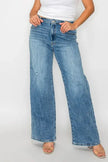 bytos Full Size High Rise Wide Leg Jeans with Pockets  Style Ratio