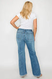 bytos Full Size Cat's Whiskers Mid Rise Bootcut Jeans  Style Ratio