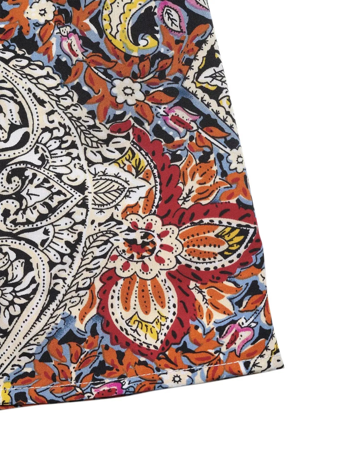 Paisley Print Tie Neck Sleeveless Midi Dress  Style Ratio