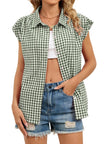 Gingham Button Down Short Sleeve Shirt  Style Ratio