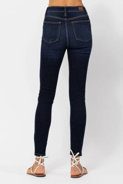 Judy Blue High Waist Handsand Skinny Jeans Trendsi