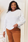 Shiny Eyelet Blouse  Style Ratio