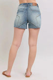 Judy Blue High Waist Star Seam Detail Denim Shorts  Style Ratio