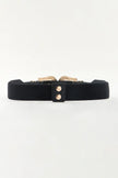Symmetrical Zinc Alloy Buckle PU Leather Belt  Style Ratio