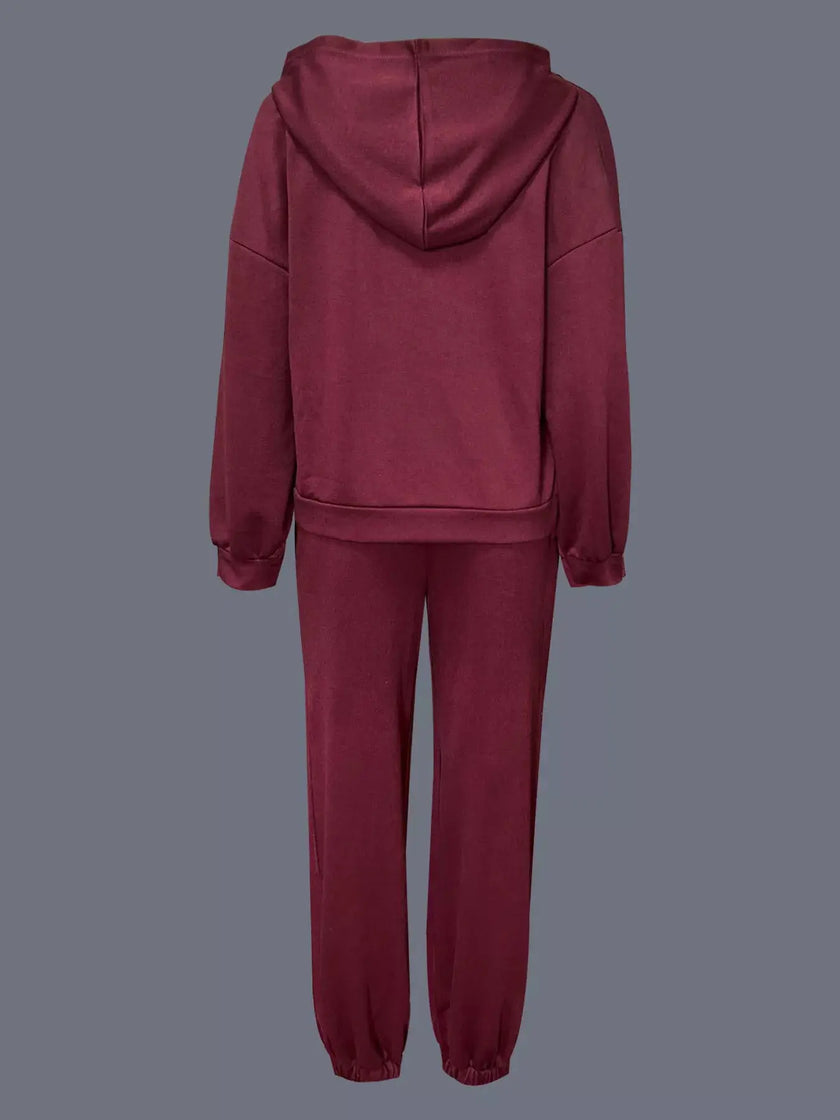 Casual Hoodie and Cropped Pants Set  Style Ratio