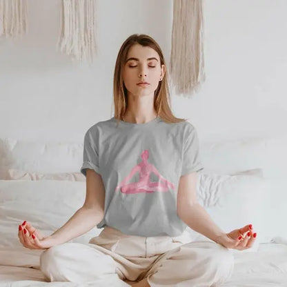 Yoga Meditation Pose Print T-Shirt - Style Ratio