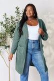 Basic Bae Full Size Hooded Sweater Cardigan  Style Ratio