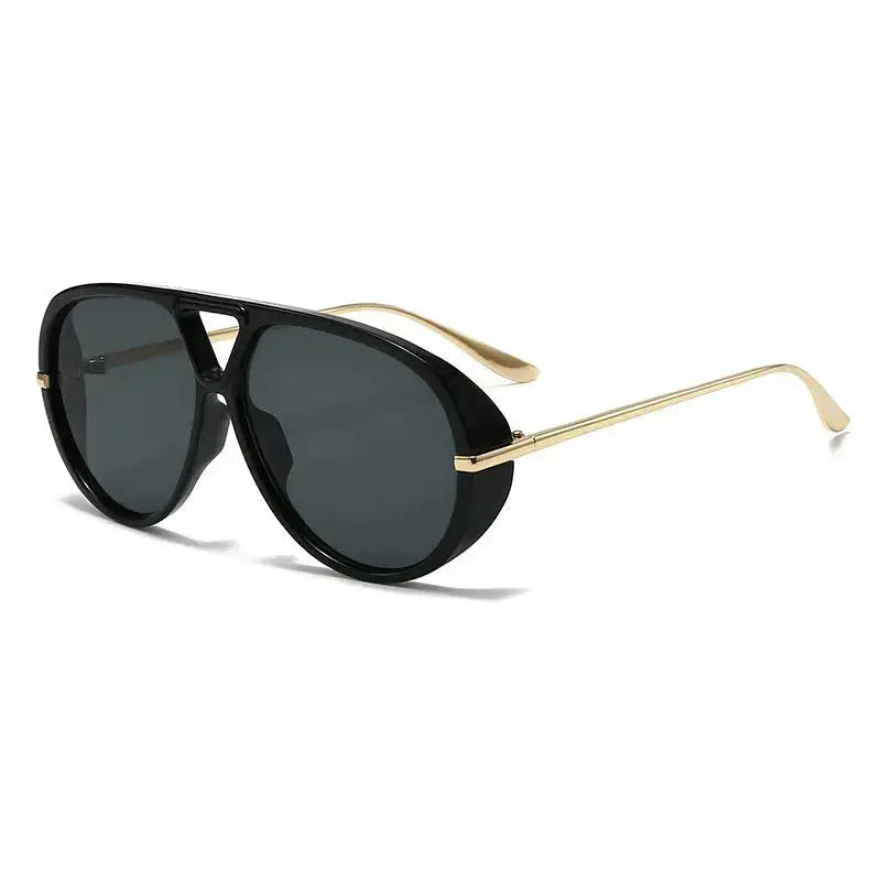 Aviator Fashion Sunglasses with Yellow Tinted Lenses  Style Ratio