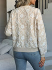 Floral Lightweight Zip Up Jacket  Style Ratio