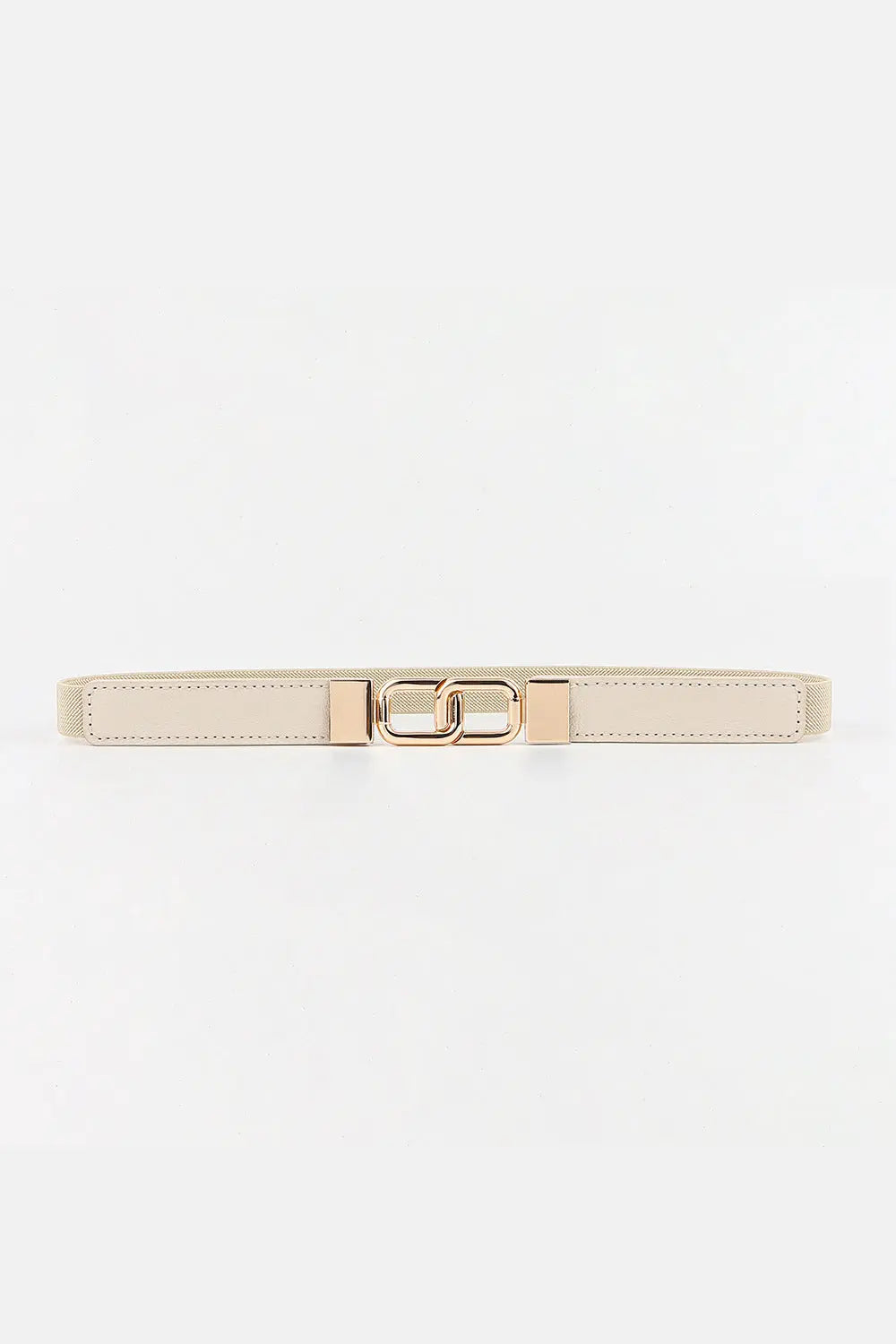 Geometric Double Buckle Elastic Belt  Style Ratio