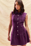 SO ME Button Down Sleeveless Collared Game Day Mini Dress  Style Ratio
