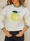 Lemon Round Neck Sweater  Style Ratio