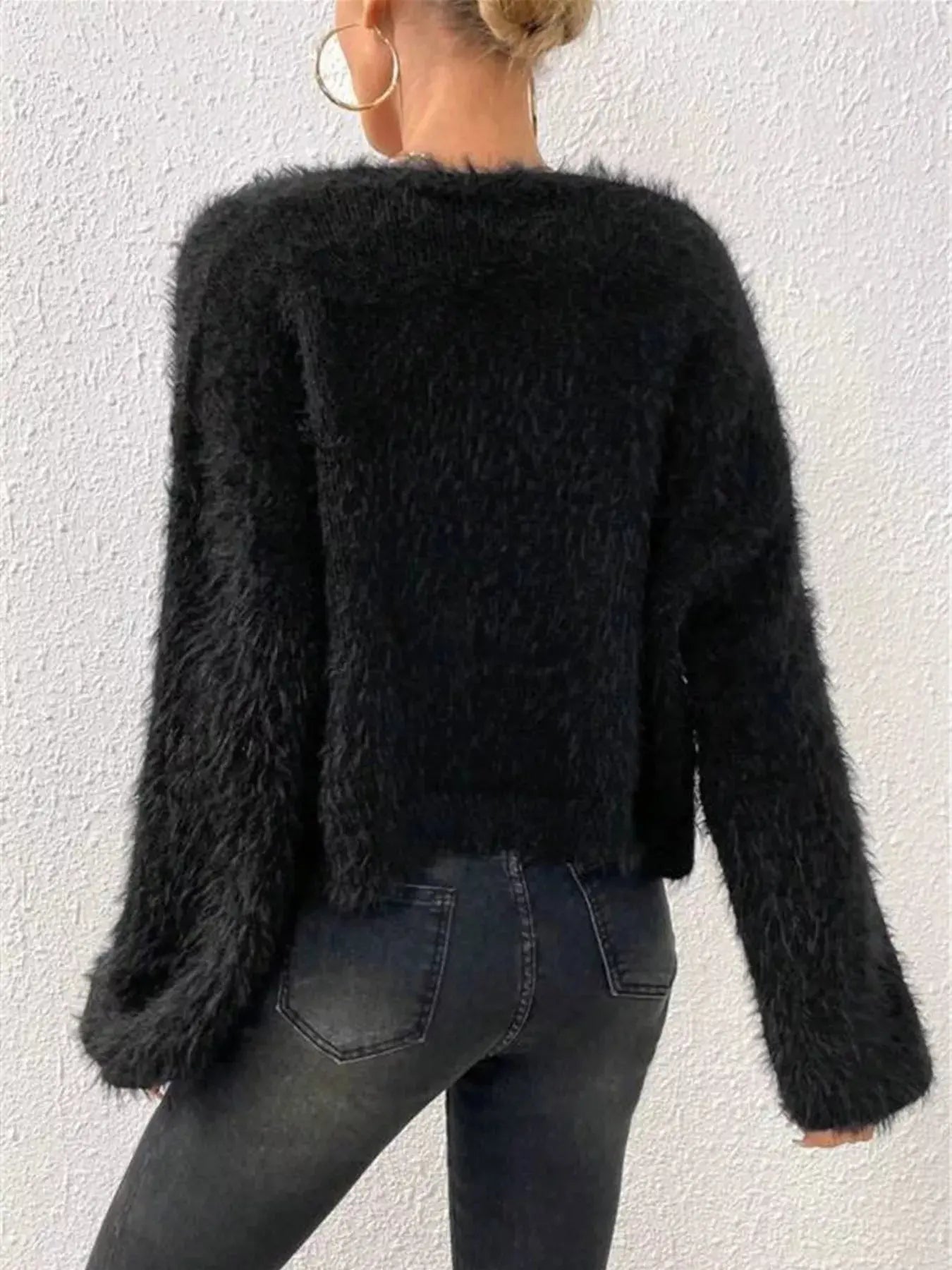 Open Front Long Sleeve Cardigan  Style Ratio