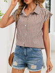 Gingham Button Down Short Sleeve Shirt  Style Ratio