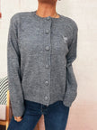 Button Up Long Sleeve Cardigan  Style Ratio