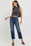RISEN High Rise Slim Barrel Jeans  Style Ratio