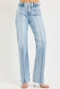RISEN Tummy Control High Rise Straight Pin Tuck Jeans  Style Ratio